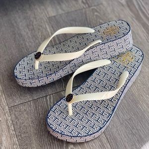 Tory Burch Wedge Flip Flops